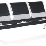 white 4 seater steel bench