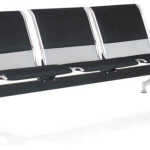 white 4 seater steel bench