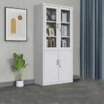 2-Door Metallic Office File Cabinet Heavy Duty Lockable Storage Unit