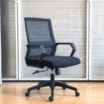adjustable black mesh desk chair