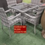 balcony lounge set with side table