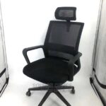 black manager mesh desk chair