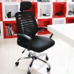 breathable office chair with smooth casters