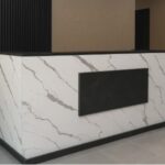 Modern Office Lobby Reception Counter Desk Design Uganda