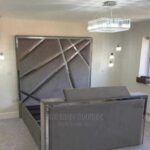 charcoal fabric study bed modern