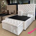 charcoal study bed modern