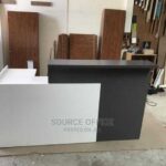 Efficient Office Front Desk with Multi-Drawer Storage System