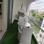 compact rattan balcony seating set