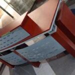 Small Office Reception Desk with Maximum Storage Efficiency Uganda
