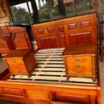 Double Wooden Bed Frame with Contemporary Styling