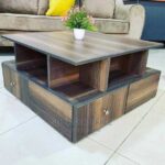 Luxury Wood-Look Coffee Table for Family Lounges Uganda