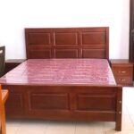 Classic Oak Bed Frame with Tall Statement Headboard