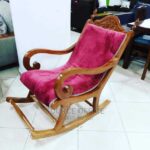 Elegant Upholstered Rocking Chair for Living Room, Bedroom & Nursery