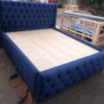Super King Storage Bed Frame in White Oak Finish Uganda