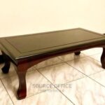 Contemporary Square Coffee Table with Natural Finish Kampala