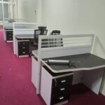 contemporary team desk with storage