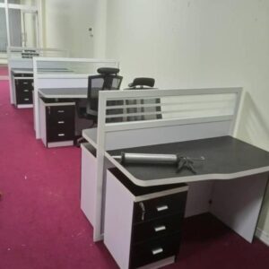 contemporary team desk with storage