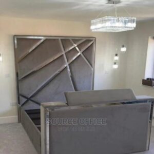 cream upholstered storage bed