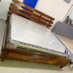 Rustic Wooden Bed Frame for Country Style Bedrooms