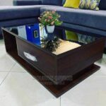 Warm Oak Finish Coffee Table for Family Spaces Kampala