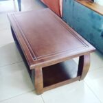 Decorative Living Room Table with Warm Wood Finish Kampala