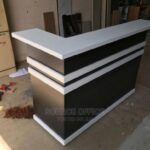 Commercial Reception Counter Desk Uganda Modern Furniture Durable Wooden Office Build