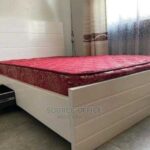 elegant velvet study bed frame