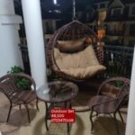 elegant wicker outdoor dining set