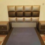 emerald green tufted study bed