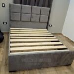 emerald green upholstered study bed