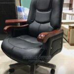 executive chair with padded armrests