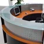 Premium Corporate Reception Desk Black White Kampala Uganda