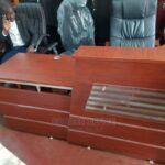 Modern Reception Desk Uganda 1.8m Office Furniture Kampala Stylish Hotel Salon Clinic Reception Desk