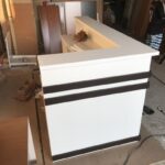 Durable Wooden Office Reception Counter Uganda