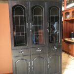 Contemporary Cane Design Living Room Storage Cabinet