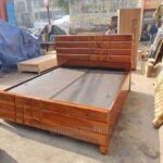 Solid Timber Storage Bed Frame with Drawer Compartments