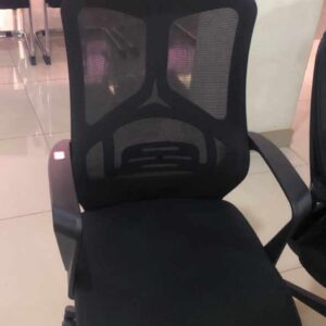 imported black mesh task chair