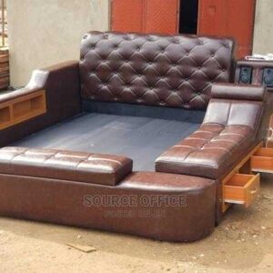 king bookshelf headboard bed