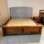 king plush study bed frame