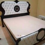 Single Oak Wooden Platform Bed Frame with Natural Finish in Kampala
