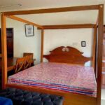 Luxury Walnut Wooden King Bed Frame with Storage Drawers