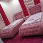 king velvet workstation bed