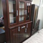 Premium Sheesham Wood 3 Door Display Cabinet in Uganda