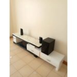 Contemporary Floor TV Cabinet with Glass Top Kampala