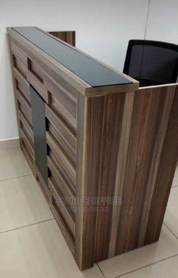 lockable-reception-desk-with-storage-space Sleek Professional Reception Desk for Modern Interiors Uganda - Image 1