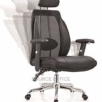 luxury brown swivel office chair