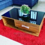Luxury Cross-Leg Coffee Table for Villa Interiors Kampala