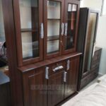 Rustic Wooden Cabinet for Living Room Storage Solutions