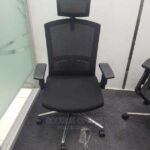 mesh computer chair with head support