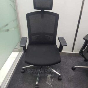 mesh computer chair with head support